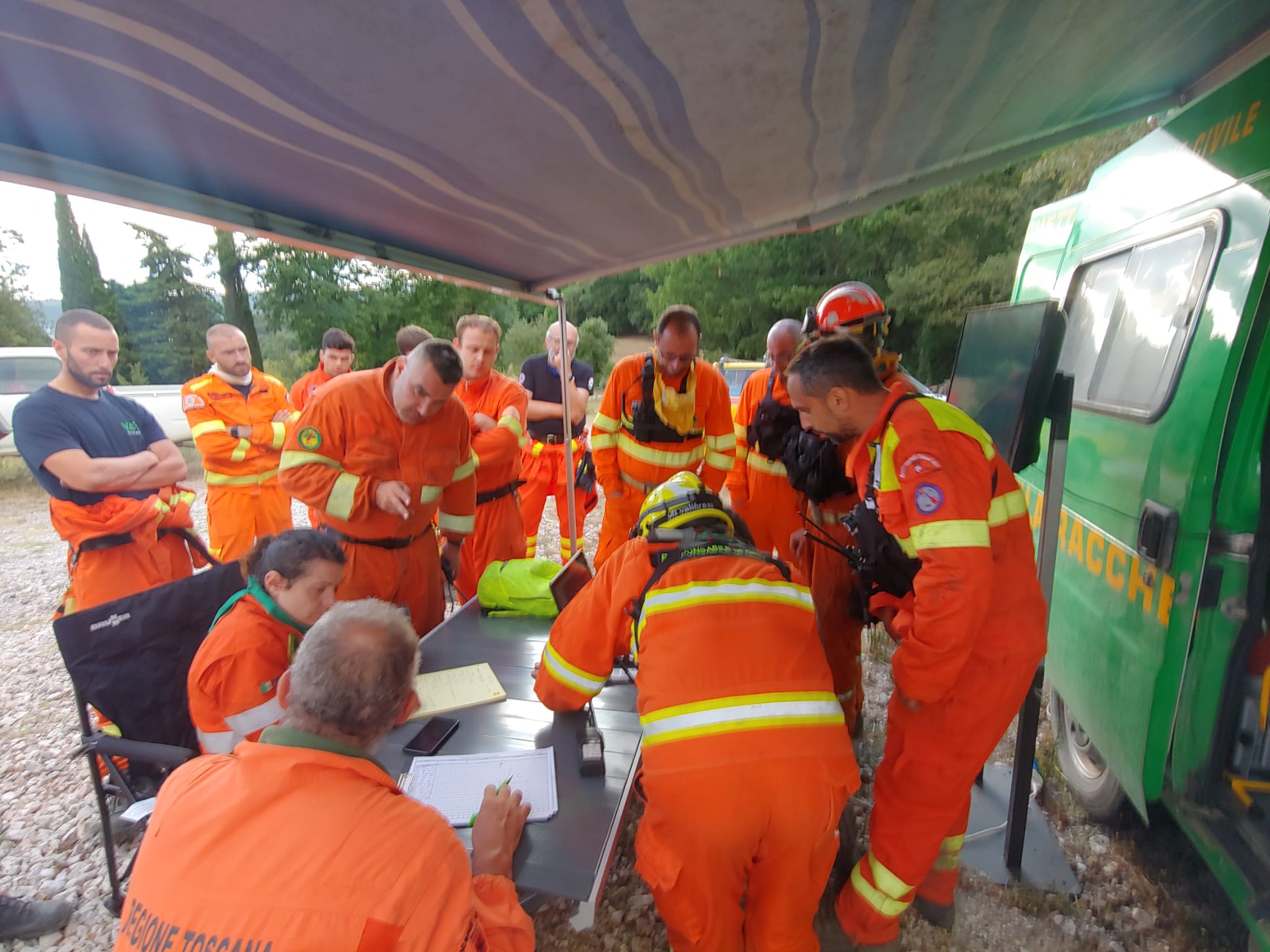 Immagine Sotto controllo l'incendio boschivo di Civitella Paganico (Gr)